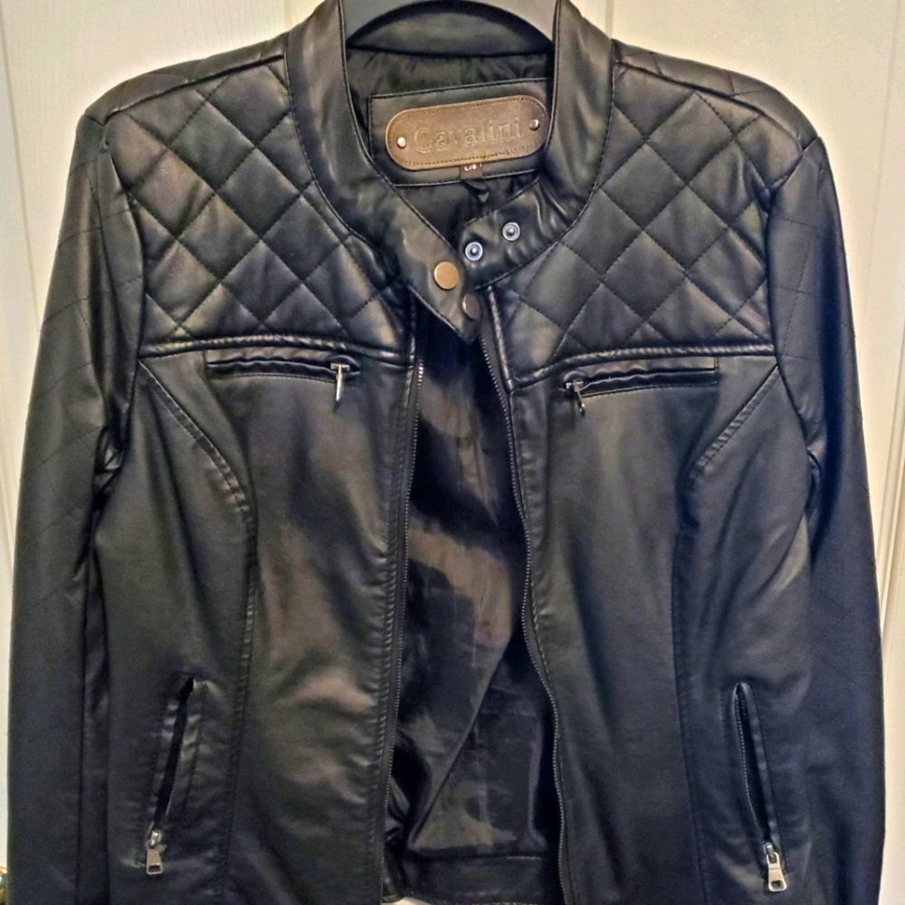 2/$40 - CAVALINI Leather Jacket